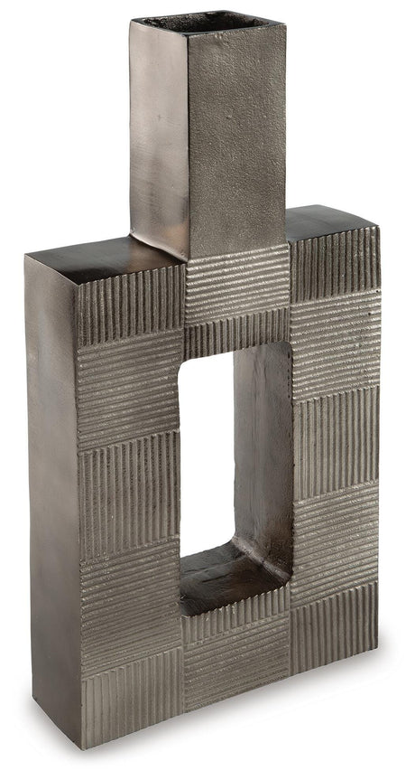 Wrengrove Antique Nickel Finish Vase view 2