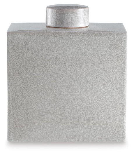 Haddworth Antique White Jar view 3