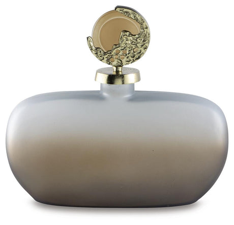 Acario Taupe/Gold Finish Jar view 3