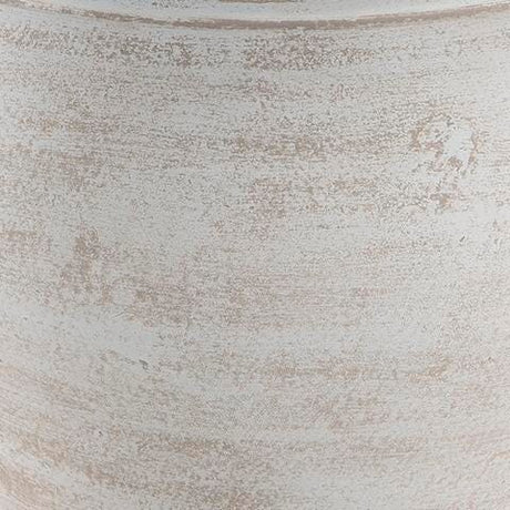 Meadie Distressed White Vase finish detail