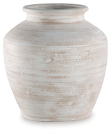Meadie Distressed White Vase