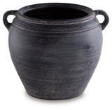 Meadie Distressed Black Vase