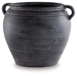 Meadie Distressed Black Vase