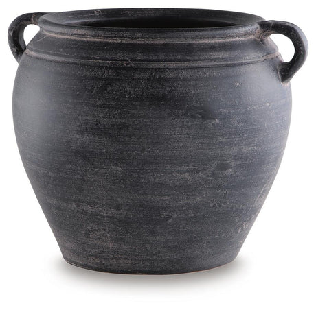 Meadie Distressed Black Vase view 3