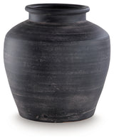 Meadie Distressed Black Vase