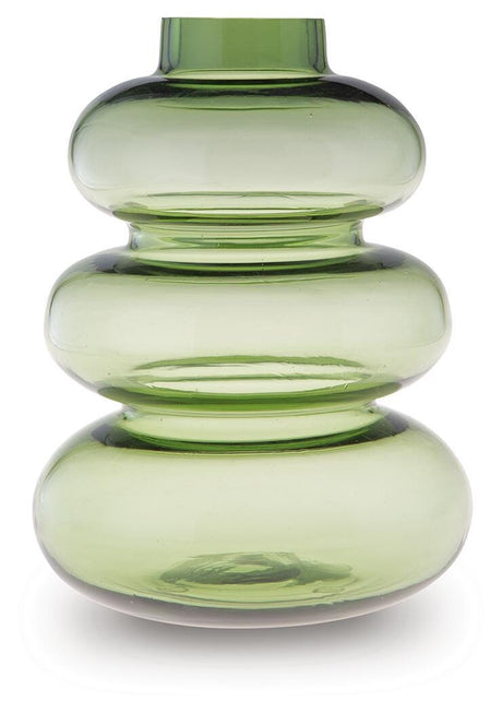 Renethorne Green Vase view 2