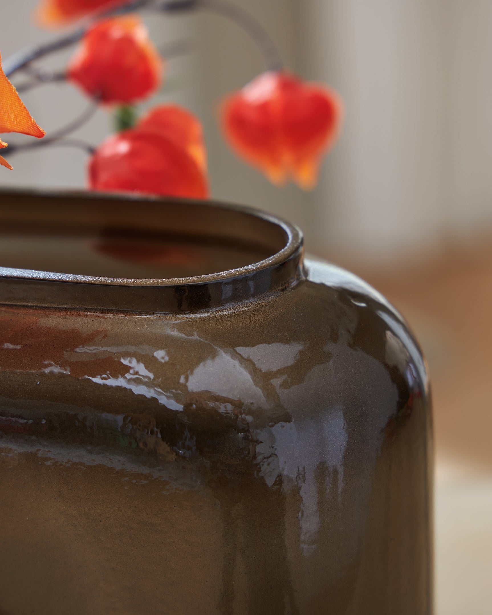 Sumner Gray/Gold Finish Vase