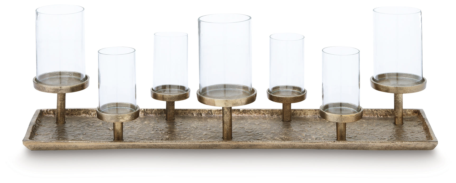 Wallmond Antique Brass Finish Candle Holder