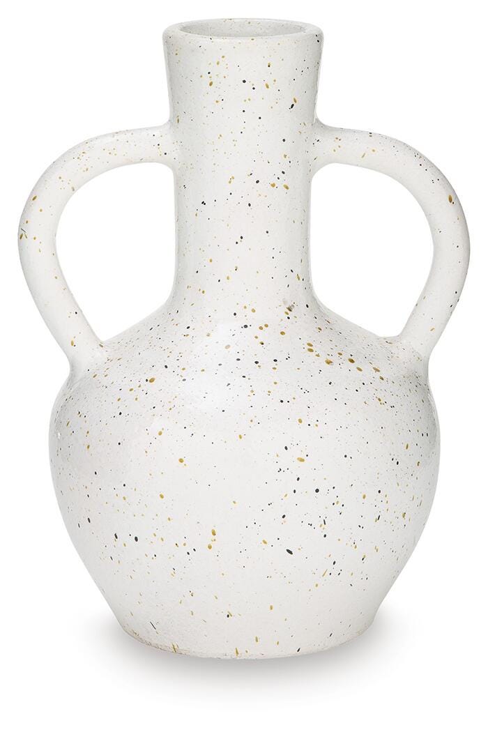 Dallinworth White/Black Vase view 3