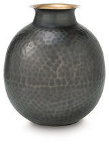 Woody Pewter/Gold Finish Vase view 2