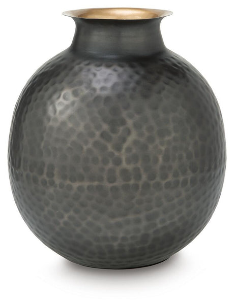Woody Pewter/Gold Finish Vase view 2
