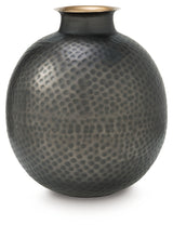 Woody Pewter/Gold Finish Vase