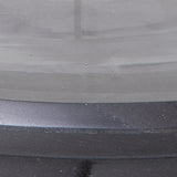 Saskia Clear/Black Candle Holder