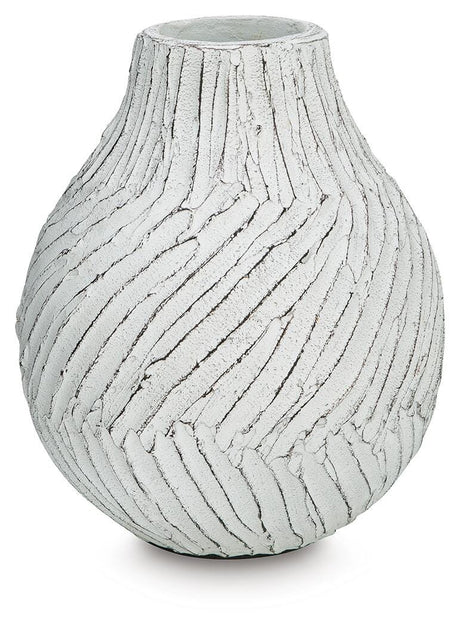 Shelvie Distressed White Vase view 2