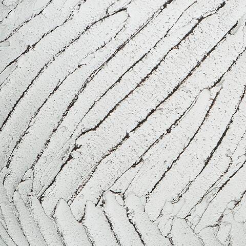 Shelvie Distressed White Vase finish detail