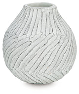 Shelvie Distressed White Vase