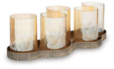 Evereton Antique Gold Finish Candle Holder
