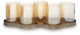 Evereton Antique Gold Finish Candle Holder