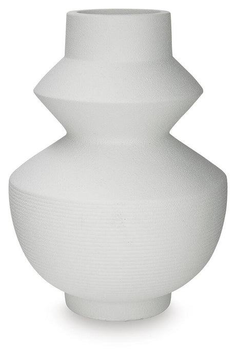 Naveen White Vase view 2