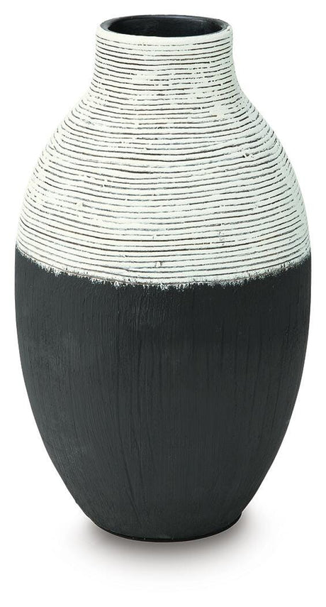 Girtha Antique White/Black Vase view 2