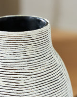 Girtha Antique White/Black Vase