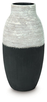 Girtha Antique White/Black Vase
