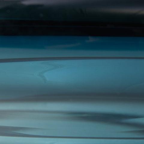 Vallborough Teal Blue Contemporary Glass Bowl