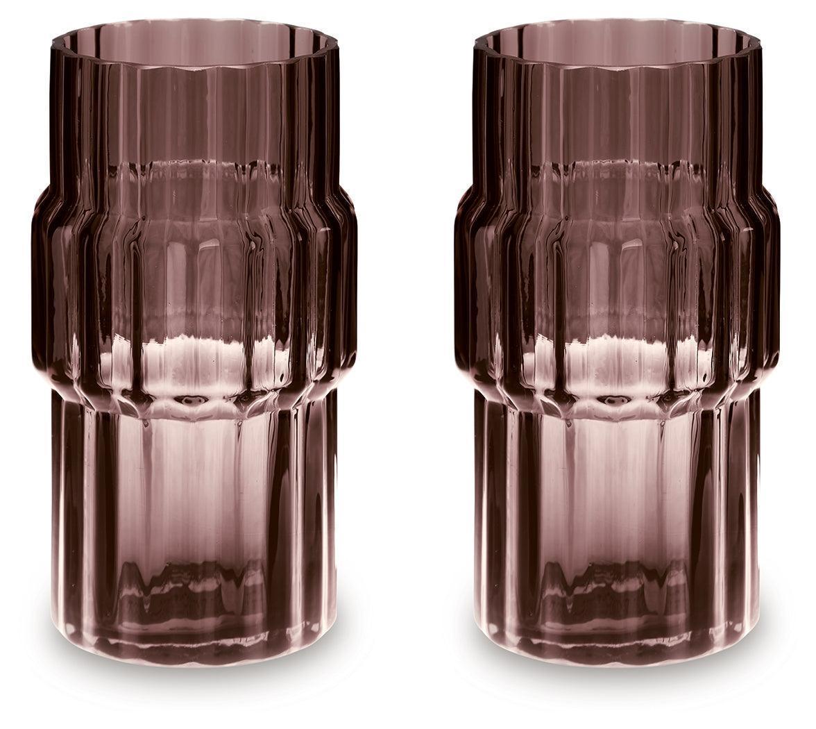 Dorlow Mauve Vase (Set of 2)