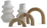 Maddwarth White/Natural Brown Accessory Set (Set of 5)
