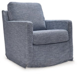 Nenana Denim Swivel Glider Accent Chair by Ashley