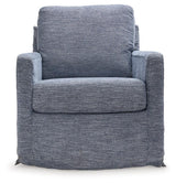 Nenana Denim Swivel Glider Accent Chair by Ashley