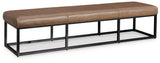 Joston Caramel Accent Bench