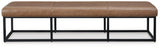 Joston Caramel Accent Bench