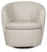 Kierreys Bone Swivel Accent Chair