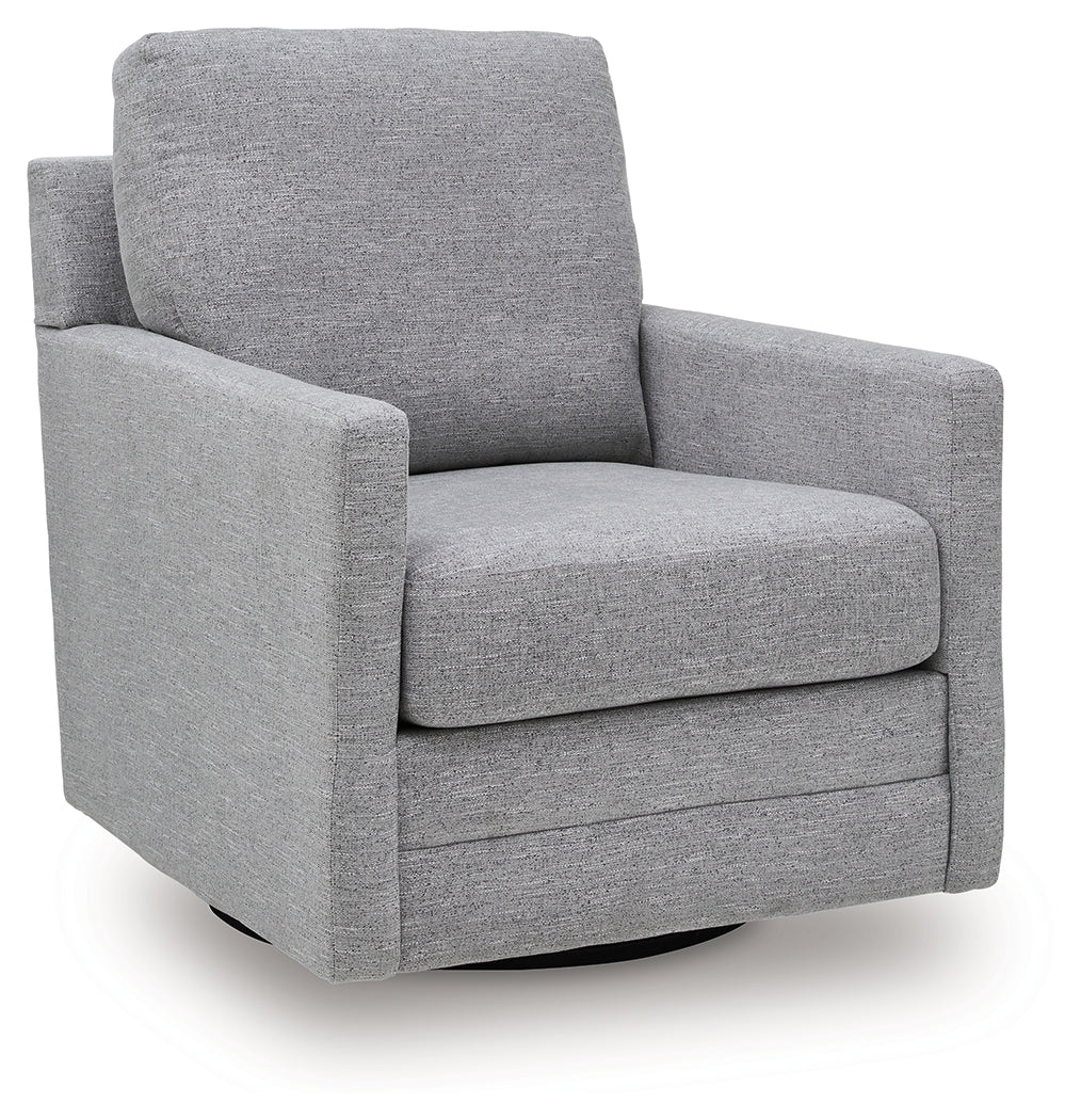 Freybourne Next-Gen Nuvella Pewter Next-Gen Nuvella™ Swivel Accent Chair