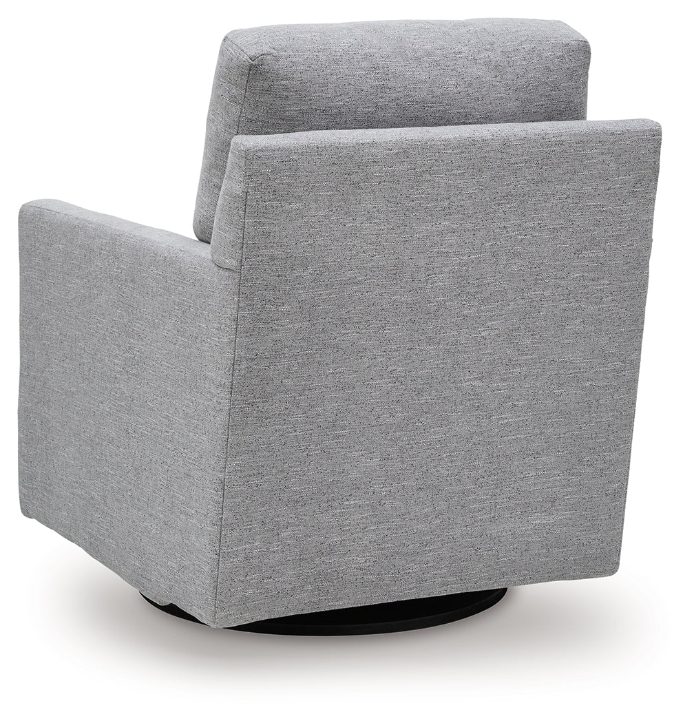 Freybourne Next-Gen Nuvella Pewter Next-Gen Nuvella™ Swivel Accent Chair