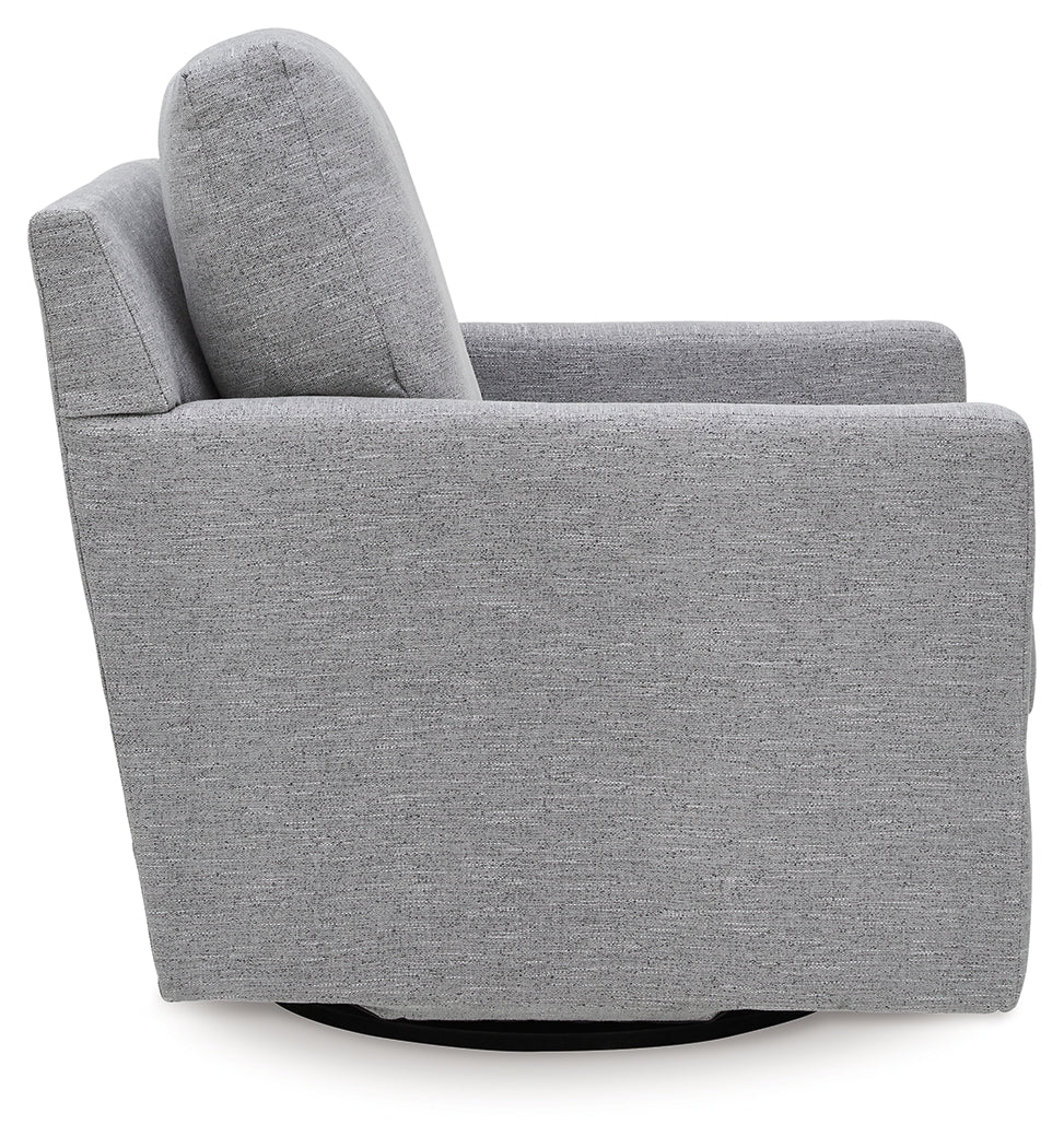 Freybourne Next-Gen Nuvella Pewter Next-Gen Nuvella™ Swivel Accent Chair