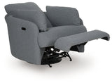 Alainmont Next-Gen Nuvella Salt and Pepper Next-Gen Nuvella™ Swivel Power Recliner