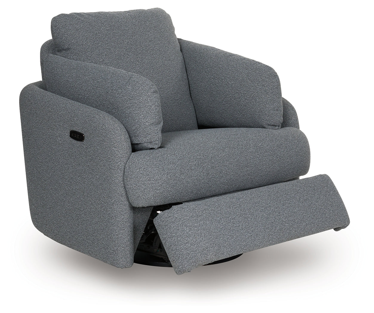 Alainmont Next-Gen Nuvella Salt and Pepper Next-Gen Nuvella™ Swivel Power Recliner