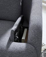 Alainmont Next-Gen Nuvella Salt and Pepper Next-Gen Nuvella™ Swivel Power Recliner