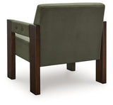 Adlanlock Olive Velvet Accent Chair