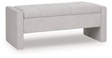 Akselman Gray Storage Bench