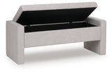 Akselman Gray Storage Bench