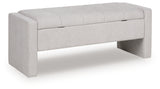 Akselman Gray Storage Bench