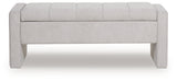 Akselman Gray Storage Bench