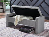 Akselman Gray Storage Bench