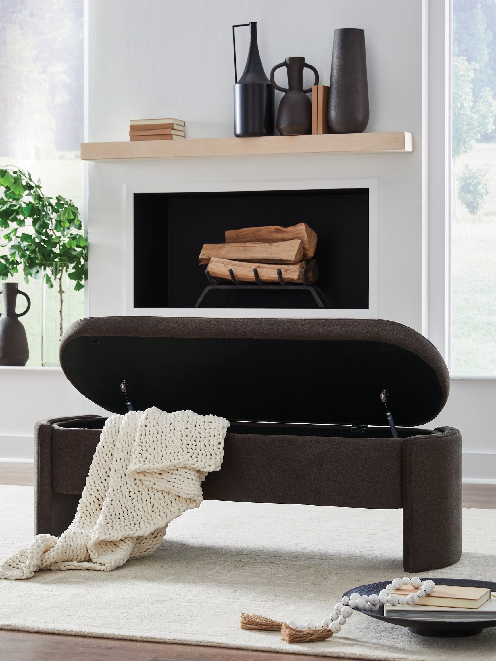 Vavuniya Brown Storage Bench