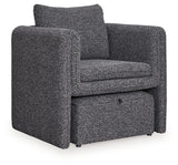 Vreni Charcoal/Black Accent Chair