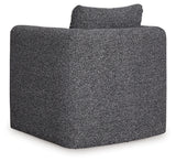 Vreni Charcoal/Black Accent Chair