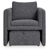 Vreni Charcoal/Black Accent Chair
